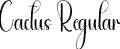 Cactus Regular font - Cactus.otf