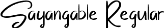 Sayangable Regular font - Sayangable-BWWqn.ttf