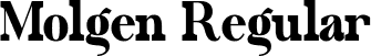 Molgen Regular font - molgen-0wml9.ttf