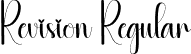 Revision Regular font - Revision.otf