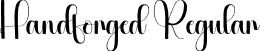 Handforged Regular font - Handforged.otf