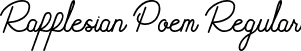 Rafflesian Poem Regular font - Rafflesian Poem.ttf