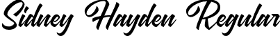 Sidney Hayden Regular font - sidneyhaydenregular-rgzxx.otf