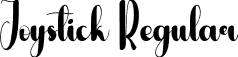 Joystick Regular font - Joystick.otf