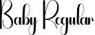 Baby Regular font - Baby.otf