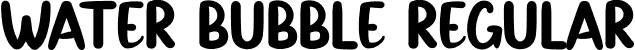 Water Bubble Regular font - Water-Bubble.otf