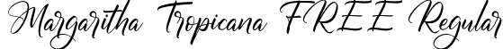 Margaritha Tropicana FREE Regular font - Margaritha Tropicana FREE.ttf