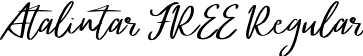 Atalintar FREE Regular font - Atalintar FREE.otf