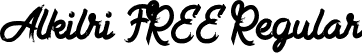 Alkilri FREE Regular font - Alkilri FREE.otf