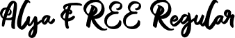 Alya FREE Regular font - Alya FREE.ttf