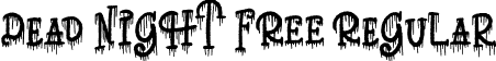 Dead Night FREE Regular font - Dead Night FREE.ttf