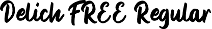 Delich FREE Regular font - Delich FREE.otf