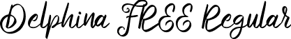 Delphina FREE Regular font - Delphina FREE.ttf