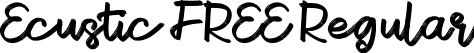 Ecustic FREE Regular font - Ecustic FREE.ttf