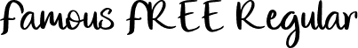 Famous FREE Regular font - Famous FREE.otf