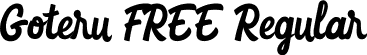 Goteru FREE Regular font - Goteru FREE.ttf