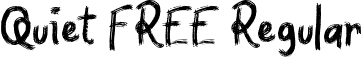 Quiet FREE Regular font - Quiet FREE.otf