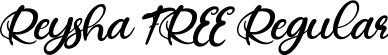 Reysha FREE Regular font - Reysha FREE.ttf