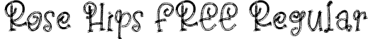 Rose Hips FREE Regular font - Rose Hips FREE.ttf