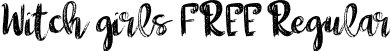 Witch girls FREE Regular font - Witch girls FREE.otf