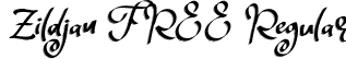 Zildjan FREE Regular font - Zildjan FREE.ttf