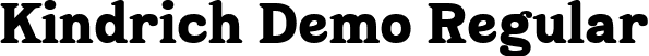 Kindrich Demo Regular font - kindrich-demo.ttf