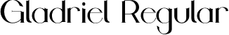 Gladriel Regular font - gladriel-regular.otf