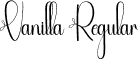 Vanilla Regular font - Vanilla.otf