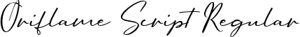 Oriflame Script Regular font - Oriflame Script.ttf