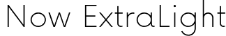 Now ExtraLight font - Now-ExtraLight.otf