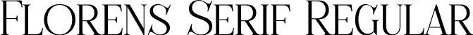 Florens Serif Regular font - Florens-Serif.otf