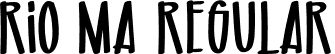 RIO MA Regular font - RIO & MA.otf