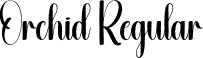 Orchid Regular font - Orchid.otf