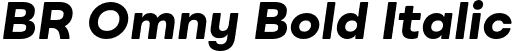 BR Omny Bold Italic font - BROmny-BoldItalic.otf