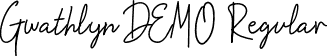 Gwathlyn DEMO Regular font - GwathlynDEMO-Regular.otf