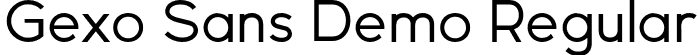 Gexo Sans Demo Regular font - gexosansregular-lgam5.otf