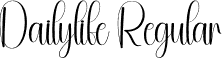 Dailylife Regular font - Dailylife.otf