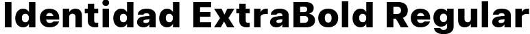 Identidad ExtraBold Regular font - identidad-extrabold.otf