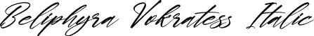 Beliphyra Vokratess Italic font - Beliphyra-Vokratess-Italic.otf