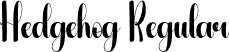 Hedgehog Regular font - Hedgehog.otf