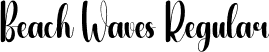 Beach Waves Regular font - Beach-Waves.otf