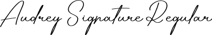 Audrey Signature Regular font - Audrey-Signature.otf