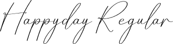 Happyday Regular font - Happyday.otf