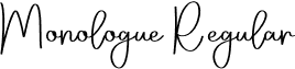 Monologue Regular font - Monologue.otf