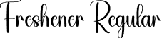 Freshener Regular font - Freshener.otf