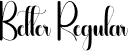 Better Regular font - Better.otf