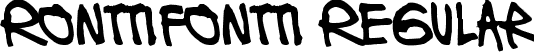 Ronttifontti Regular font - Ronttifontti.ttf