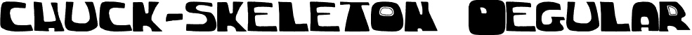 chuck-skeleton Regular font - chuck-skeleton19.otf