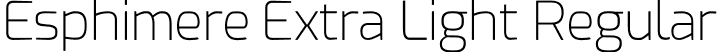 Esphimere Extra Light Regular font - Esphimere Extra Light.otf