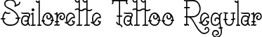 Sailorette Tattoo Regular font - sailorette-tattoo.ttf